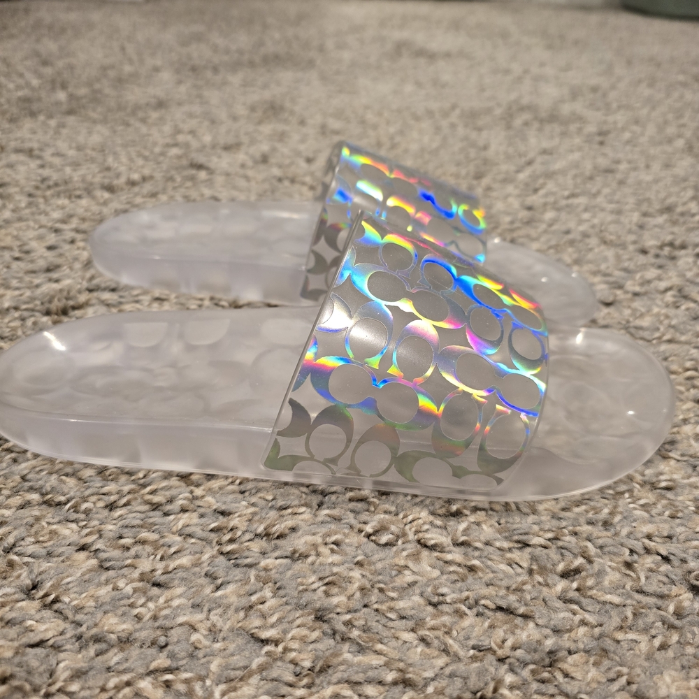 Coach Holographic Slide Sandals